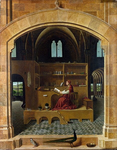 Antonello da Messina, "St. Jerome in His Study" (Image via wikipedia)