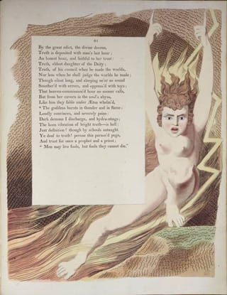 One of the recently discovered William Blake etchings (image via the Independent, all others courtesy the John Rylands Library)