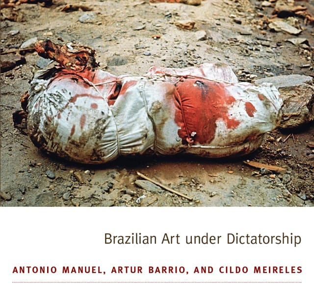 Cover:  Artur Barrio, Situação. . . . . . . .T/T1. . . . . . . (Situation. . . . . . . .T/T1. . . . . . ) (1970). Blood, meat, bones, clay, foam rubber, cloth, rope, bags. Courtesy of Collection Inhotim Centro de Arte Contemporânea, Minas Gerais, Brazil. Registro-Photo: César Carneiro.  (all images courtesy Anne Edgar Associates)