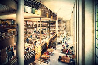 The proposed New York Public Library renovation (Image via elitedaily.com)