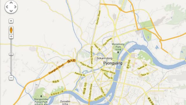 North Korea on Google Maps (Image via foxnews.com)