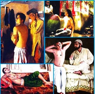 A composite of some of the paintings that caused the controversy (image via sheikyermami.com) (click to enlarge)
