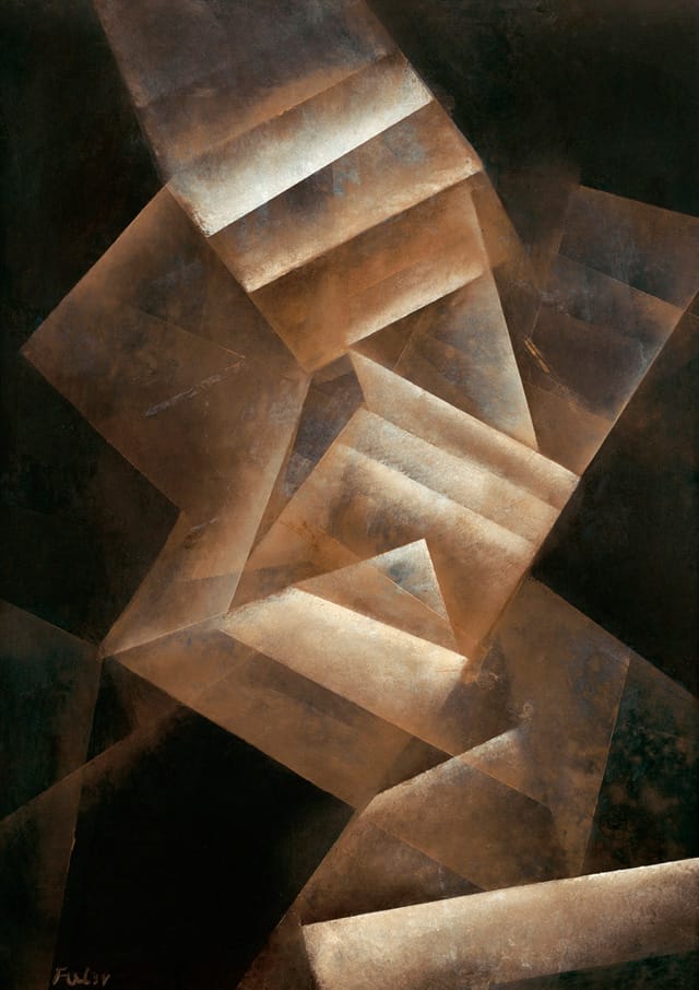 Fritz Winter, “Stufungen (Gradations)” (1934). Oil on paper on canvas.
