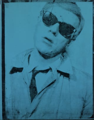 Andy Warhol, "Self-portrait" (1963–64), acrylic and silkscreen ink on linen. All images collection of the Andy Warhol Museum, Pittsburgh. (click to enlarge) (all images © 2012 The Andy Warhol Foundation for the Visual Arts, Inc./ Artist Rights Society [ARS], New York, unless otherwise noted)