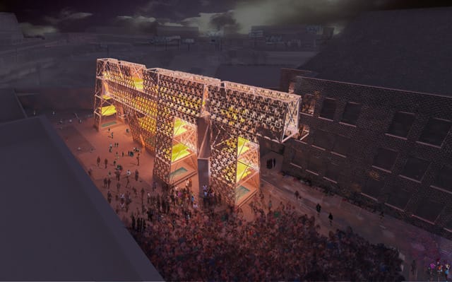 A night time view (click to enlarge)