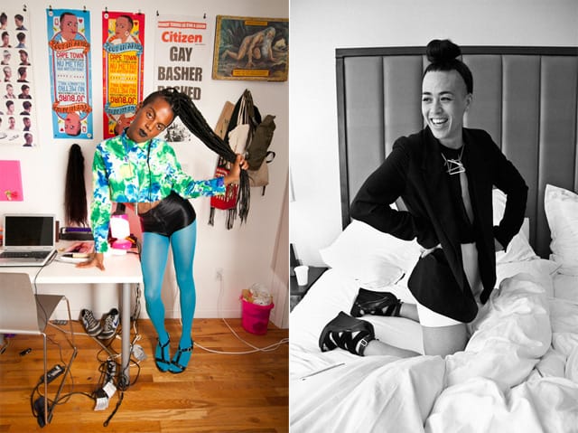 Amos Mac, Juliana Huxtable Ladosha (from Bedroom series) and Wu Tsang, 2012 (Courtesy of Amos Mac)