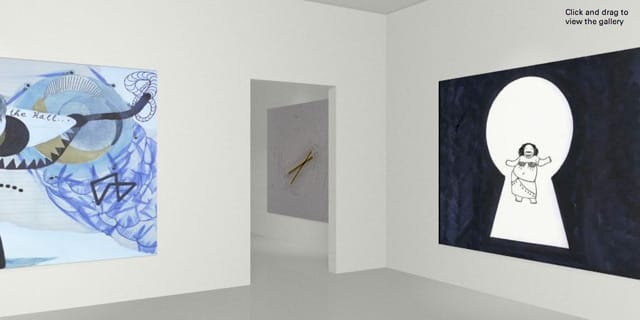Screen shot of a gallery in Dot Dash 3, of the "Animate Me" group show