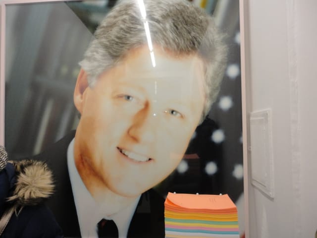 Christopher K. Ho, "First Black President" (2012) (photo by author for Hyperallergic)