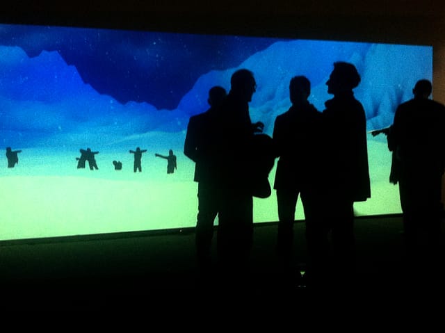 Installation view of "Gimme More: Is Augmented Reality the Next Medium?" at Eyebeam (all photos by the author for Hyperallergic)