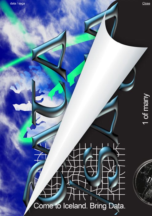 Metahaven's Iceland branding project (Image courtesy MoMA PS1)