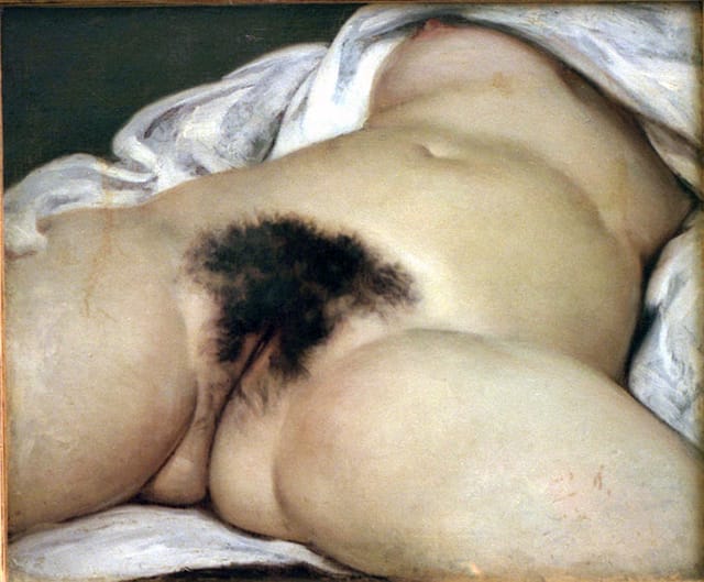 Gustave Courbet, "The Origin of the World" (1886) (Image via wikipedia.org)