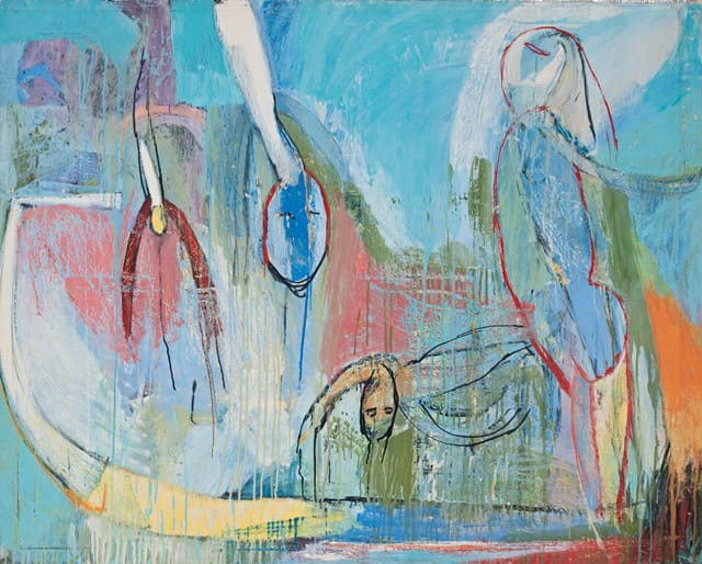 Richard Pagán, “Untitled” (1988), oil on canvas, 43 1/4" x 54"