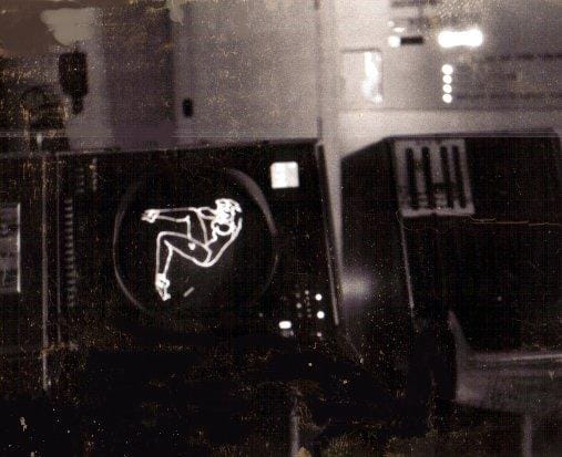 The World's First Computer Art Is an Image of a Sexy Woman, "During a time when computing power was so scarce that it required a government-defense budget to finance it, a young man used a $238 million military computer, the largest such machine ever built, to render an image of a curvy woman on a glowing cathode ray tube screen. The year was 1956, and the creation was a landmark moment in computer graphics and cultural history that has gone unnoticed until now." (via The Atlantic)