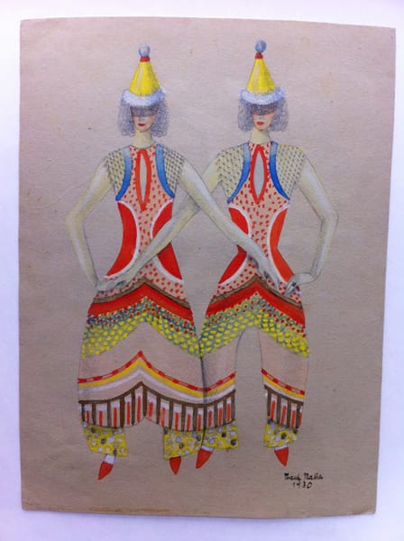 taut mathes Pencil goauche Watercolor on paper