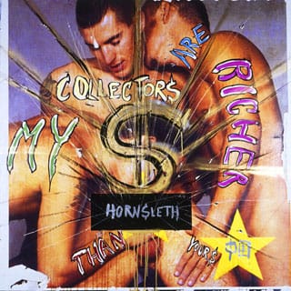 Von Hornsleth's works also target other sectors of the art world, including this work, "My Collectors" (2008), that brags about his collectors, which we assume are having an orgy. (image via hornsleth.com) (click to enlarge)