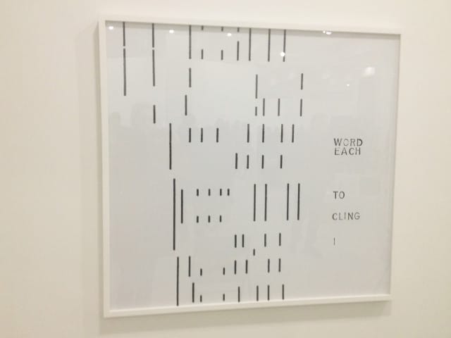 Erica Baum, I Cling To Each Word (2008), piano rolls, digital c-print