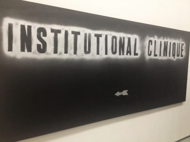 Mark Flood, Institutional Clinique, acrylic on canvas (all photos by author)