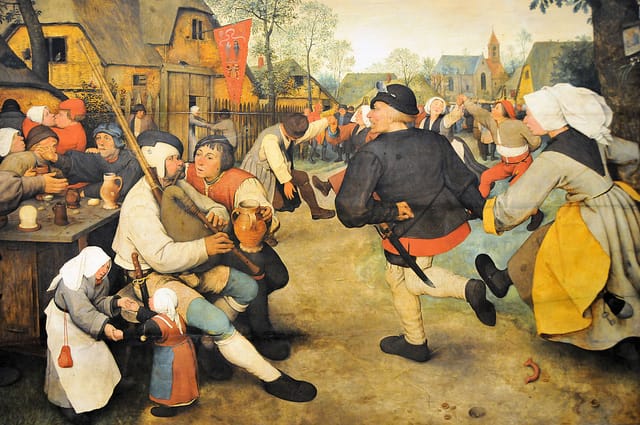 Pieter Bruegel the Elder, "Peasant Dance" (1568) (via flickr.com/mbell1975)