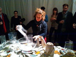 A view of Amber Ginsburg’s “Charge” performance. 