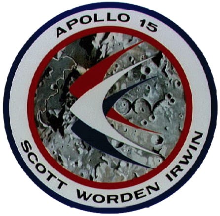 Apollo 15 Patch, with work by Emilio Pucci (via NASA)