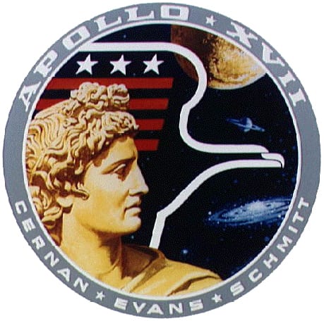 Apollo 17 patch designed by Robert McCall (via NASA)
