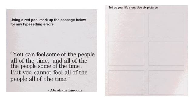 CP+B's aptitude test (Image via mediabistro.com)