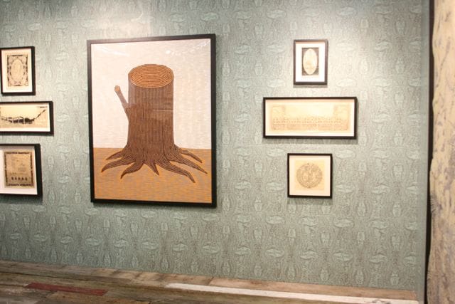 Duke Riley at Magnan Metz gallery's Armory booth