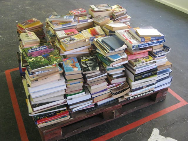 The book shop and archive at "Floorplan for an Institution"