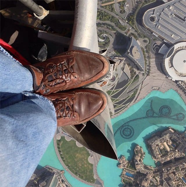 Atop the Burj Khalifa (Image via ___) 