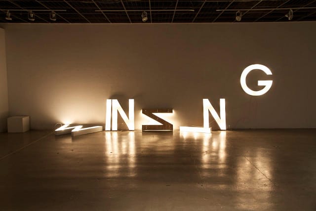 Kari Reardon's Art MFA Thesis Show, "WINNING" at CalArts (via CalArts Facebook page)