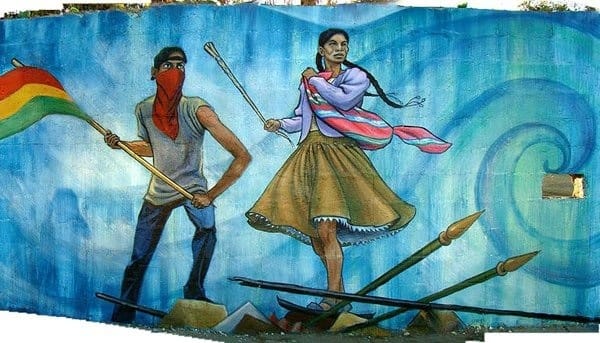 Detail of “La Lucha Por El Agua Continúa”