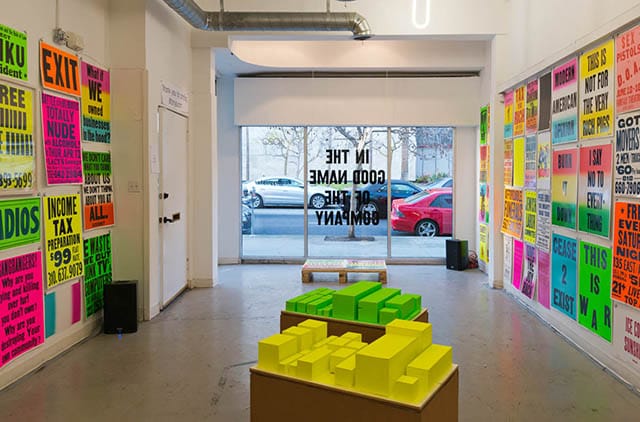 Installation view of "In the Good Name of the Company" (All images courtesy ForYourArt)
