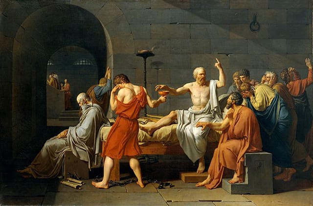 David's "The Death of Socrates" ( ) (Image via wikipedia.org)