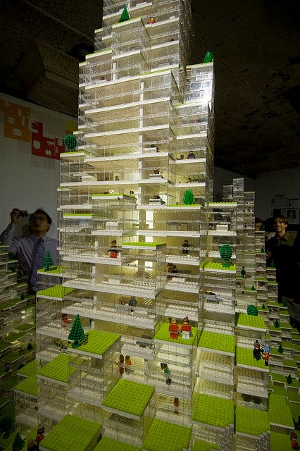 BIG's Storefront LEGO installation (Image via good.is)