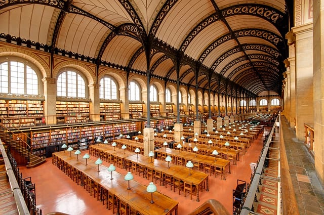 Bibliothèque Sainte-Geneviève (photograph by Marie-Lan Nguyen/Flickr user)