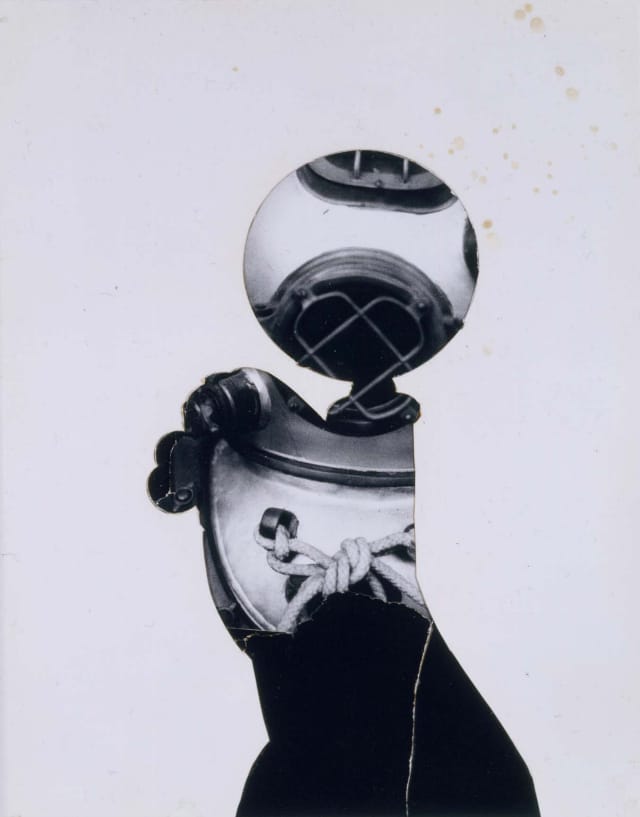 Jay DeFeo (1929-1989), Untitled (for B.C.), 1973, photo collage, 9 1/2 x 7 7/16 in., Courtesy of Michael Rosenfeld Gallery LLC, New York, Booth 104.