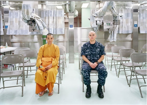 An-My Lê, “Patient Admission, US Naval Hospital Ship Mercy, Vietnam,” 2010, Archival pigment print. Courtesy of Murray Guy Gallery