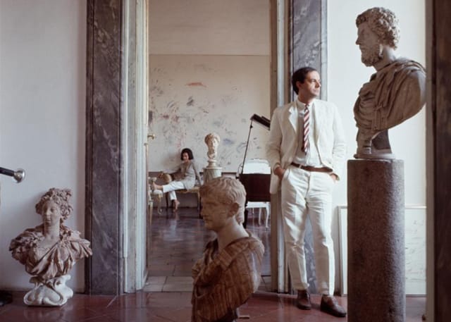 Cy Twombly in his Rome studio (Image via 032c.com / Vogue)