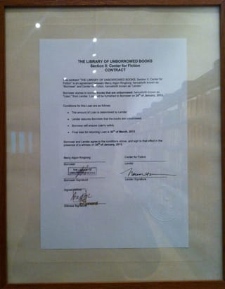 Contract between Meriç Algün Ringborg and the Center for Fiction (click to enlarge)