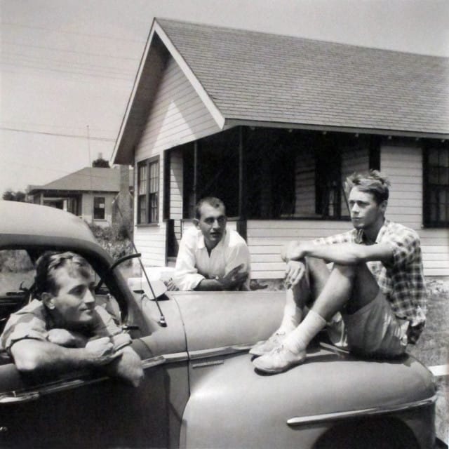 Theodore Newman, Peter and Two Pauls in Rhode Island, 1957, Gelatin silver photo (Collection of Peter Harvey)