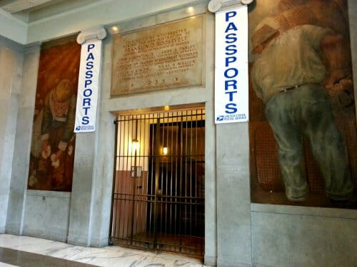 More of the murals, along with a commemorative plaque