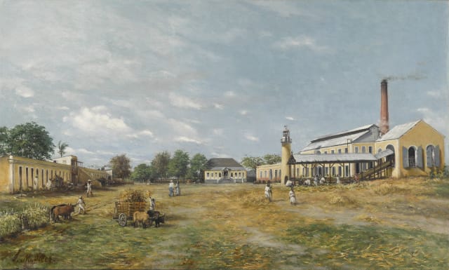 Francisco Oller, "Hacienda La Fortuna" (1885), oil on canvas, 26 x 40