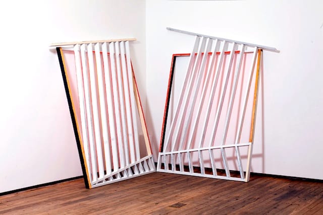 Cordy Ryman, "Case Study" (2013). Acrylic, shellac and pencil on wood, 116 x 178 x 26.5 inches. Photo: Jason Mandella