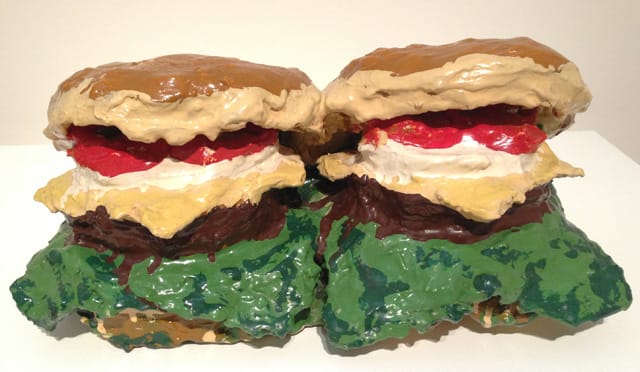 Extra hungry? "Two Cheeseburgers, with Everything (Dual Hamburgers)" (1962) in the collection of MoMA