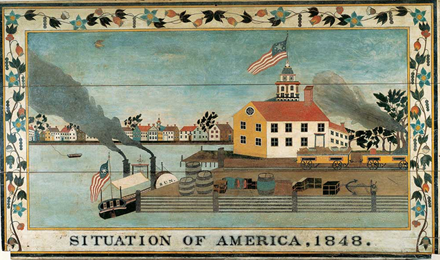 "Situation of America," an Esmerian collection object staying the American Folk Art Museum's collection (Image courtesy AFAM) 