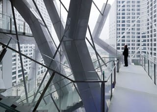A view of the Light Pavilion from the inside looking out during the day. (Photo by Iwan Baan, image courtesy Lars Müller Publishers)