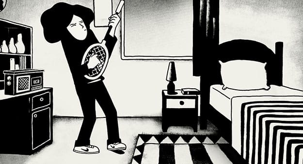 Still from the movie version of Persepolis (Image via buddypuddle.blogspot.com)