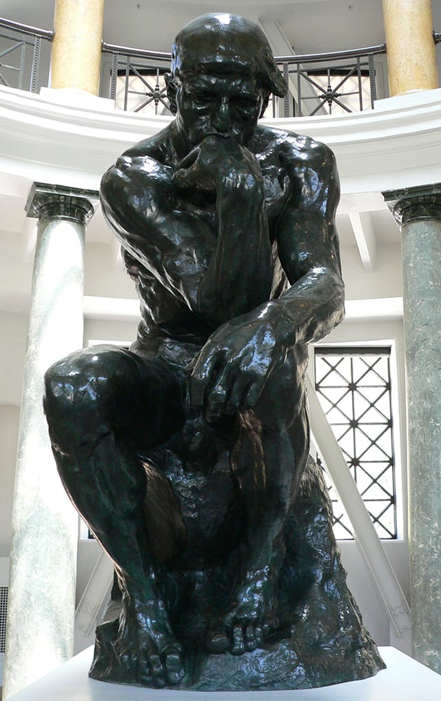 Rodin's "Thinker" (Image via wikipedia.org)