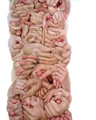 Diana Schmertz, "The Cause of Itself" (2010), oil on canvas, 36 x 30 in (click to enlarge)