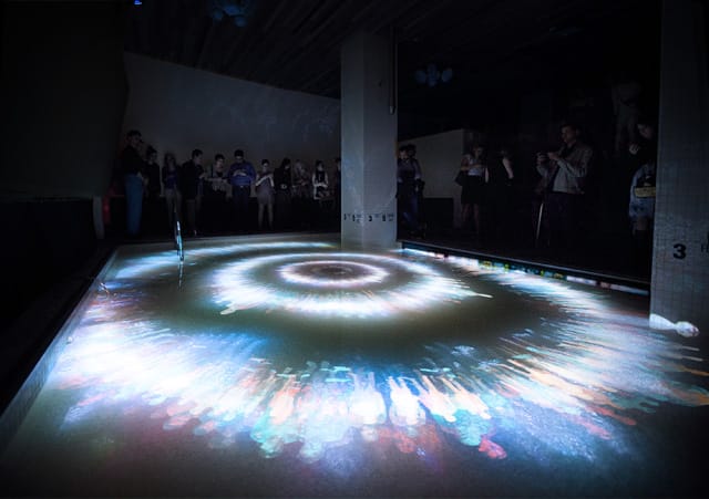 Marco Brambilla's "Materialization / De-Materialization" at Room Mate Grace Hotel (photo courtesy Marco Brambilla studio)